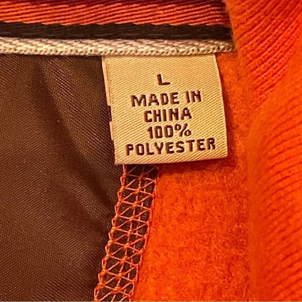 Tommy Bahama Men’s Quarter-Zip Pullover – Orange – Size Large - Picture 8 of 9